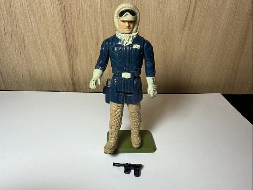 Star Wars 1980 Han Solo (Hoth Outfit) with Blaster Vintage Complete NO REPRO