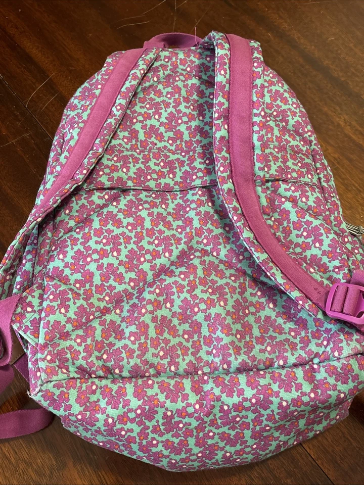 Vera Bradley Lighten Up Large Backpack Ditsy Dot Floral School Commute Travel - Image 4 of 4