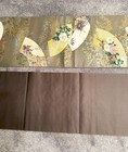 Luxury Japanese Kimono Fabric Silk Sash Belt, Rinpu Flower Pattern Hikigaku Silk — photo 8