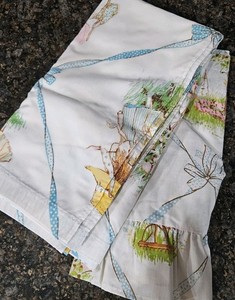 Vintage American Greetings Crp1976 Holly Hobbie Curtain Fabric 5 pc curtain set