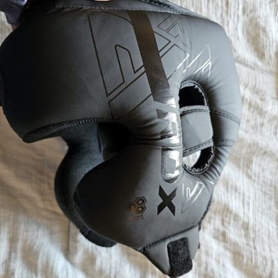 RDX Youth Black Boxing/MMA Training Headgear Protective Helmet Size M
