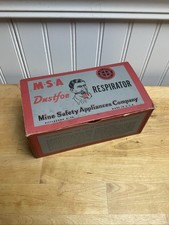 Vintage, MSA Dustfoe Respirator Mine Safety Appliances Co. Antique Box Gas