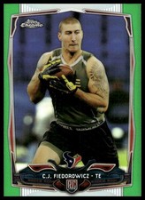 C.J. Fiedorowicz Rookie RC 2014 Topps Chrome #131 Green Refractor Houston Texans