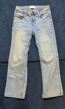 ABERCROMBIE Kids, Boys 13/14 Long Regular Boot Cut Jeans Light Wash Blue