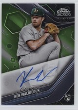 2023 Topps Chrome Black Green Refractor 25/99 Ken Waldichuk #CBA-KW Auto 3c2