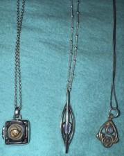 3 925 Silver Rene Macintosh Style Necklaces 1 Locket