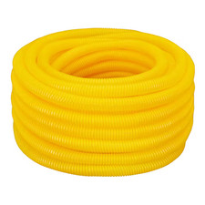 1/2 In. X 100 Ft Flexible Corrugated Yellow Hdpe Non Split Tubing Wire Loom
