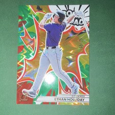 Panini 2026 Donruss Bomb Squad Green Xplosion Ethan Holliday #6 Colorado /25