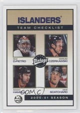 2001 Vintage Team Checklist Rick DiPietro Mariusz Czerkawski Roman Hamrlik je2