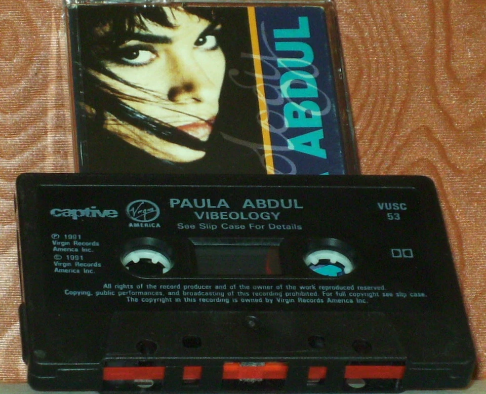 Paula Abdul Vibeology CASSETTE SINGLE Electronic Pop House - Image 2 of 4