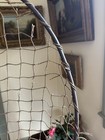 Antique Hand Tied Fishing Landing Net Steel Hoop In Brass,Bamboo Handle Pre 1920 — photo 6