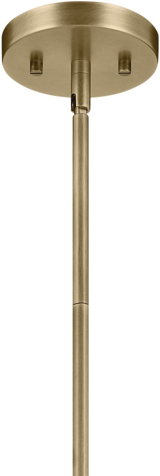 Kichler 43996 Crosby 6"W Mini Pendant - Brass