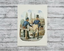 Preußen Postillione Pfeife Uniform Bundespostmuseum Postkarte Grußkarte Deko