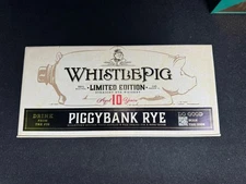 WhistlePig 10yr Whiskey PiggyBank Box - Collectible - Rare