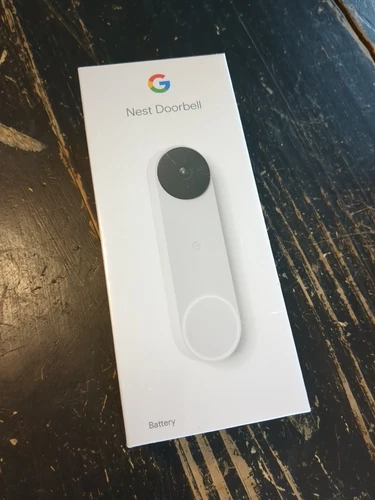 NEW Google Nest Doorbell, Battery - Snow GA01318-US