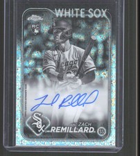 2024 Topps Chrome #RA-ZR Zach Remillard Mini Diamond Auto White Sox