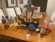HUGE LOT VINTAGE FISHER PRICE GREAT ADVENTURES 1994 PIRATE SHIP ACCESSORIES VTG