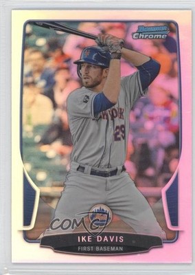 2013 Bowman Chrome Refractor Ike Davis #32 1g5