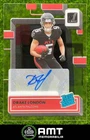 2022 Panini Clearly Donruss #57 Drake London Rated RC Auto Atlanta Falcons