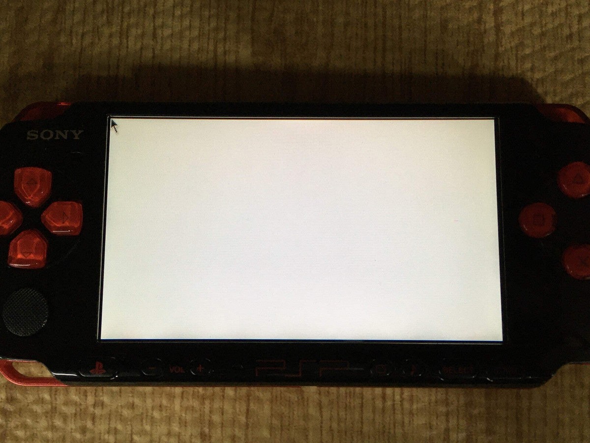 GD8529 With Defects - PSP-3000 BLACK & RED SONY PSP Console Japan