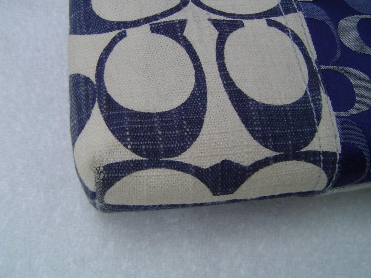 AUTHENTIC COACH TONAL DENIM PATCHWORK SWING PACK … - image 9