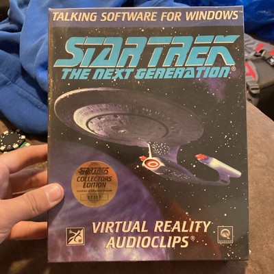 Star Trek Next Gen '95 Audioclips Collectors Ed #03878 PC Win. 3.5'' Floppy Disc