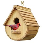New Listing Bird House for Outside,Bird Houses Outdoor, Natural Wooden Bird House