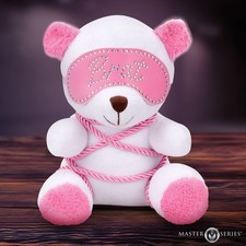 Master Series Brat Bondage Bear White BDSM Plush Teddy Adult Fetish Gift