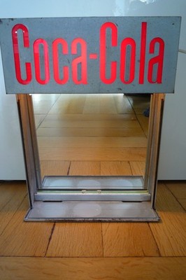 Coca Cola Speisekarten-Kasten Aushang beleuchtet alt vintage von BEZ Stuttgart