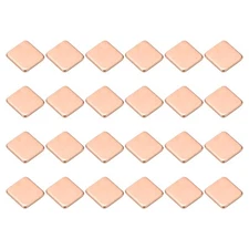 24 Pcs Heatsink Copper Pad Shim IC Chipset GPU Thermal Heatsink (15x15x2mm)
