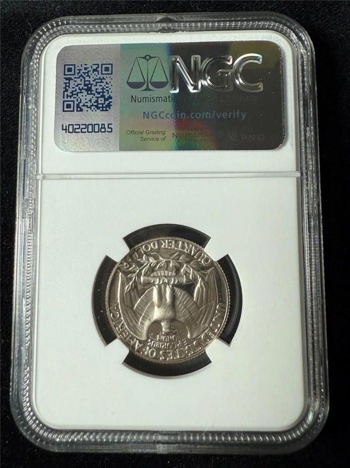 1972 S WASHINGTON QUARTER 25C PF69 ULTRA CAMEO NGC UCAM DCAM PR69 SKU 3684 - Image 2 of 2