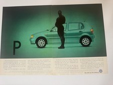 Original Vintage Mk3 '95 VW Polo 1.6 GL 6N Magazine Advert Poster Garage Retro.