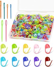 300pcs FIVEIZERO Stitch Markers 6 Blunt Sewing Needles Knitting Crochet