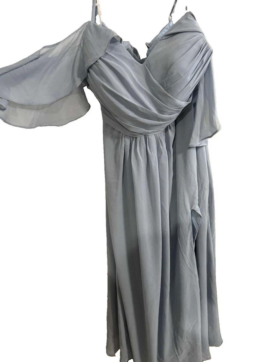 buy used bridesmaid dresses for Sale hs26 POLKA DOT DRESS WITH color:Charcoal Gray