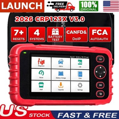 2026 LAUNCH CRP123X CRP123E V3.0 OBD2 Scanner Diagnostic Engine ABS SRS Reader