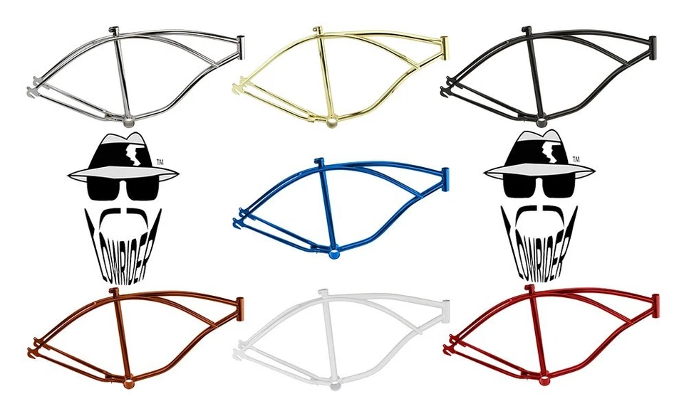 NEW! Original Lowrider 26" Beach Cruiser Steel Bicycle Frame in Multiple Colors!