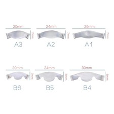 20Pcs/Pack Dental Metal Contoured Saddle Matrices Matrix Band With/Without Ledge
