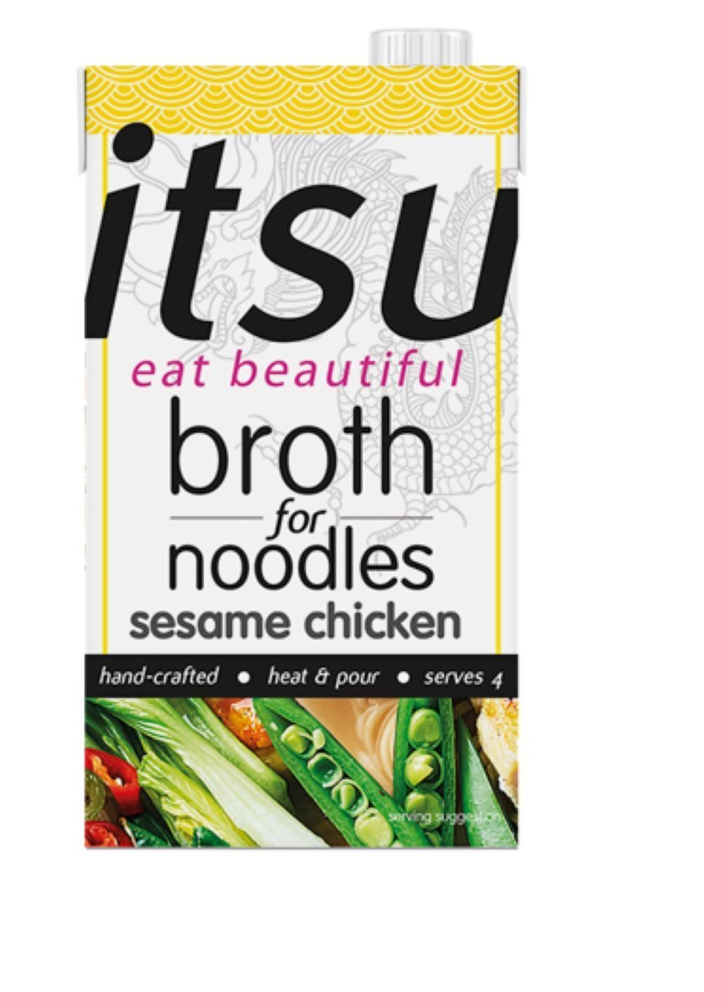 Itsu Sesame Chicken Broth for Noodles 1L - 2 Pack