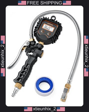 Digital Tire Pressure Gauge With Stainless Braided Hose For Cars Trucks Rvs