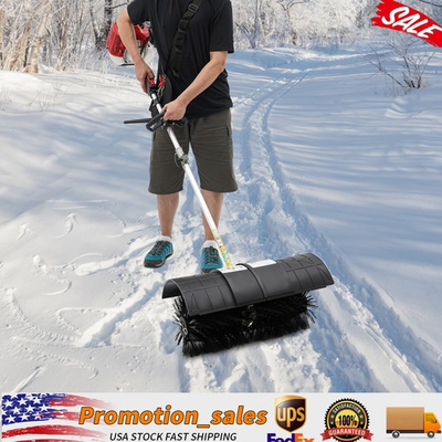 #ad #ad 52cc Gas Power Hand Held Sweeper Broom Driveway Turf Artificial Grass Snow Clean $169.91