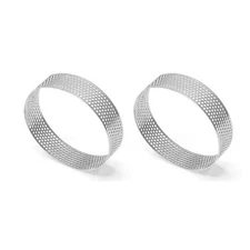 Stainless Steel Tart Mold Ring Tartlet Cake Mousse Molds Cookies Pastry