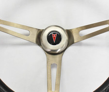 Volante De Dirección Grant Para Ford Galaxie 1965-1966 - Madera De Nogal Y Acero Inoxidable, 15"