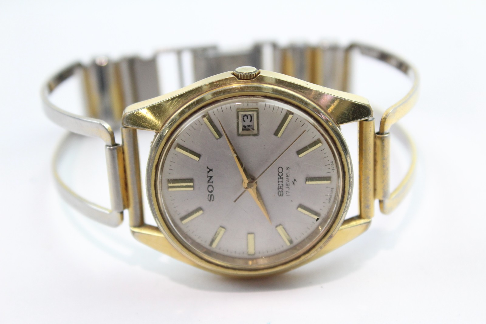 Sony Double Watch Signed Seiko Automatic Vintage UNTESTED 7005-8009 - vintagewatches.pk