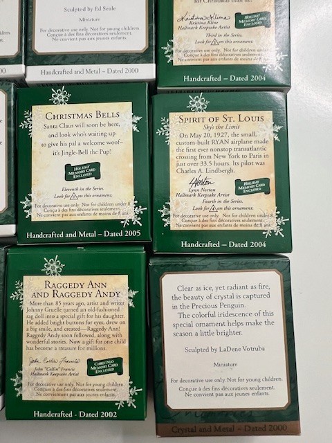 Hallmark Nativity Set HALLMARK KEEPSAKE MINIATURE ORNAMENT LOT OF 16 BOXES SANTA NATIVITY ...
