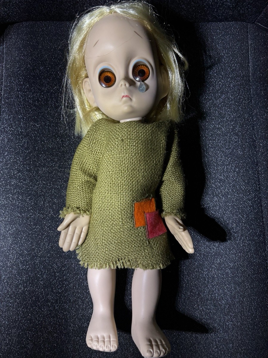 Vintage 1965 Little Miss No Name Doll by Hasbro Burlap Dress