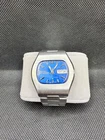 Vintage Seiko DX 6106-5467 Automatic Blue Dial Day-Date 17J Stainless Works
