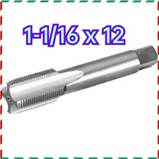 1 1/16"-12 1PCS UN Thread Tap Right Hand, HSS 1-1/16 x 12 Straight Fluted Tap