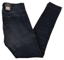 G Star Raw Pants Denim Jeans Mens Black 34 X 32 3D Zip Knee Skinny Stretch 230