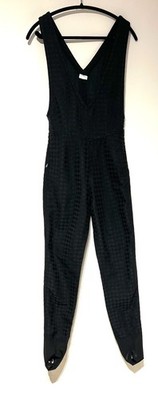 Vintage 90 s  Bogner  Ski Jumpsuit/Jumper Black Houndstooth USA sz 8