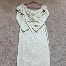 NWT Pretty Little Thing Suede Off The Shoulder Maxi Dress Women’s Size 10